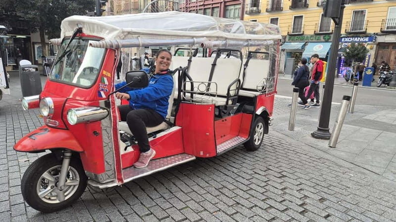 1.5-hour Tuk Tuk Tour in Madrid - Key Points