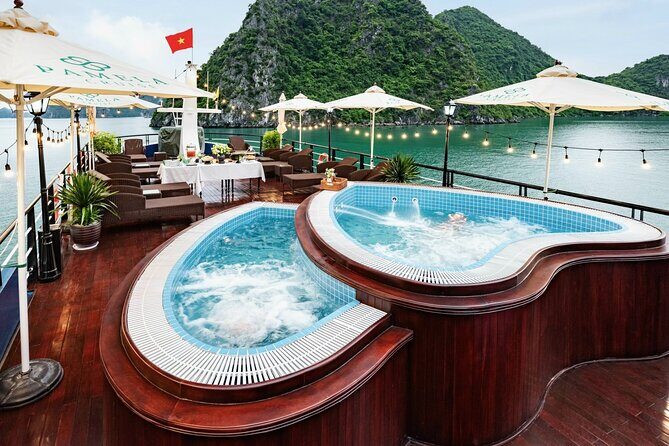1 Day Pamela 5 Star Luxury Cruise From Halong Bay, Jacuzzi Pool - Discover the 1 Day Pamela 5 Star Luxury Cruise from Halong Bay with Jacuzzi Pool