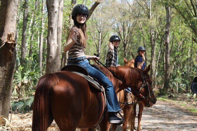1 Hour Guided Horseback Trail Ride Rock Springs Run State Reserve - Key Points