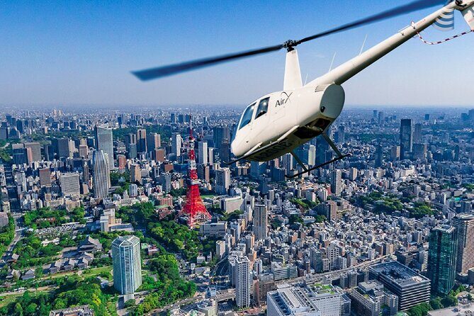 10 minsTokyo Helicopter Tour + Private Car Pickup & Drop off - Sightseeing Highlights from the Skies