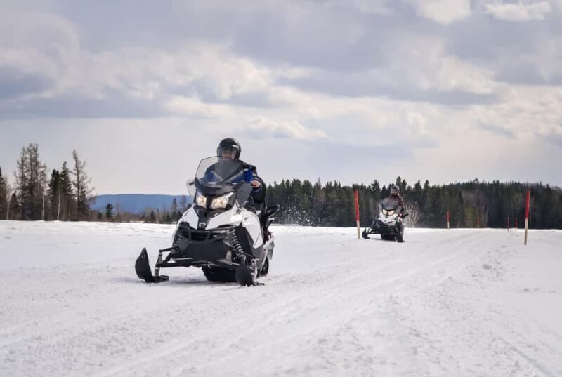 15 min. Tadoussac: Snowmobile Expedition in Saguenay Fjord - The Route and Highlights