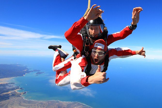 18,000ft Tandem Skydive over Abel Tasman - Key Points