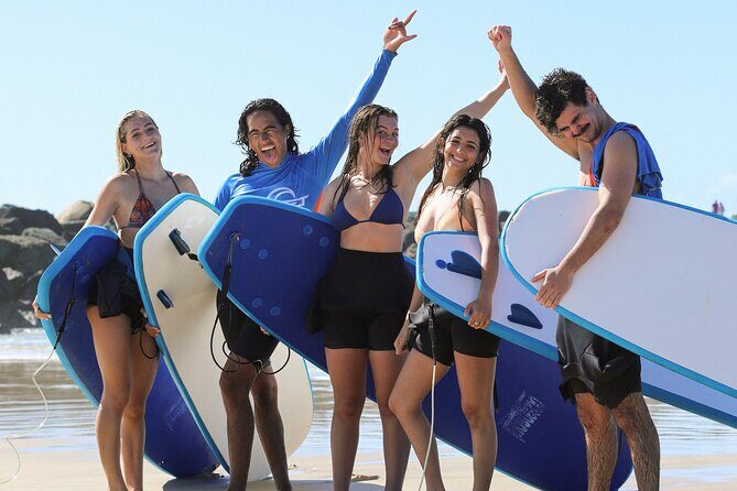 2 Hour Surf Lesson At The Spit, Main Beach (Ages 14+) - Key Points