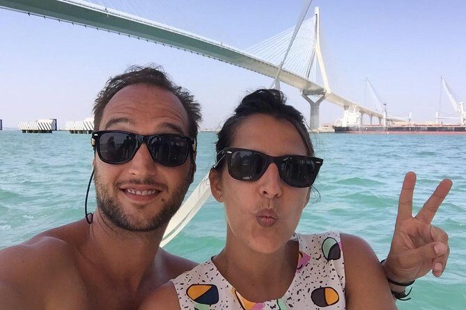 3-hour boat ride through the Bay of Cadiz - Swimming, Paddleboarding, and Beach Time
