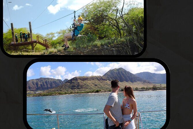 3 Ziplines & Dolphin Watching Snorkel Adventure - A Day of Thrills and Serenity on Oahu