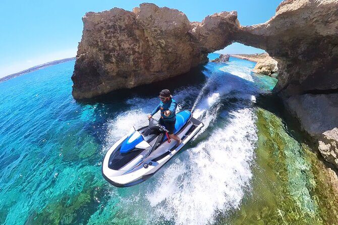 30 minute, Jet Ski Rental Malta - Self guided - No Licence Needed - An Exciting Water Adventure with Practical Appeal