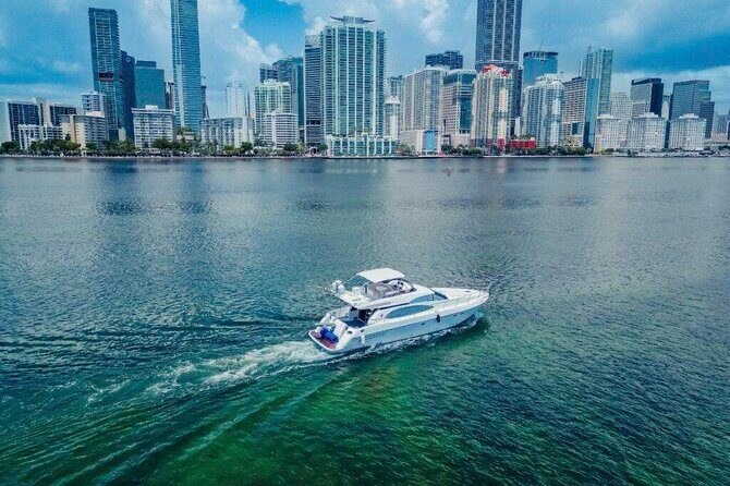 62ft + FREE HOUR Miami Yacht Rental 3-6 Hours up to 13 People - The Value of the Price