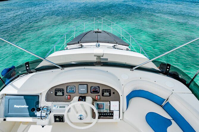 8-Hour Private 50' Azimut 2-Stop Tour to Cozumel Beach w/Food, Drinks & Snorkel - FAQ
