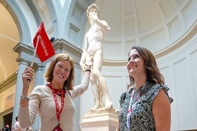 Accademia & Michelangelo's David with Florence Walking Tour - External View of the Uffizi Gallery & Ponte Vecchio