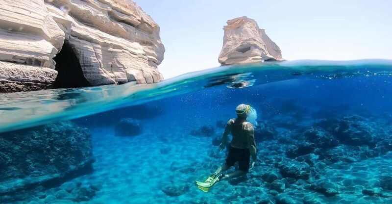 Adamantas: Full-Day Milos & Poliegos Boat Tour with Meals - Exploring the Itinerary in Detail