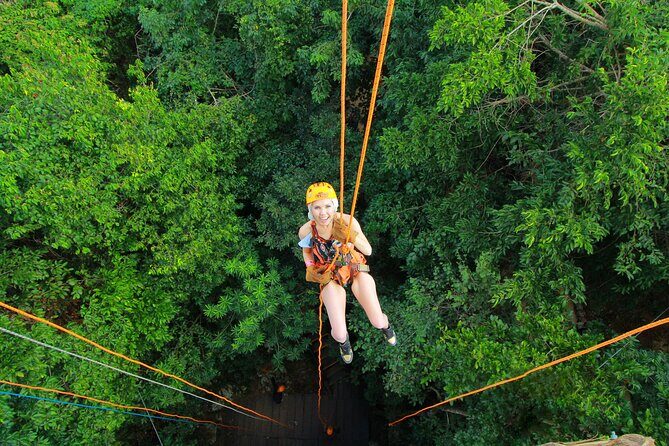 Adrenaline Experience - Snorkel, Rappell & Ziplines from Riviera Maya - Ziplining Over the Jungle: Flying High in the Canopy