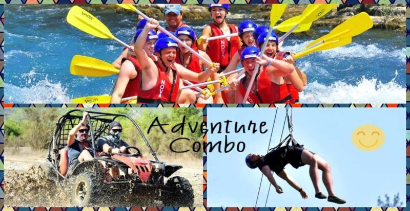 Adventure Combo: Rafting, Buggy Ride and Zipline with Lunch - Key Points