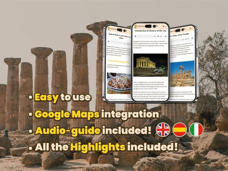 Agrigento: Digital guide made with a Local for your tour - Special Features and Highlights
