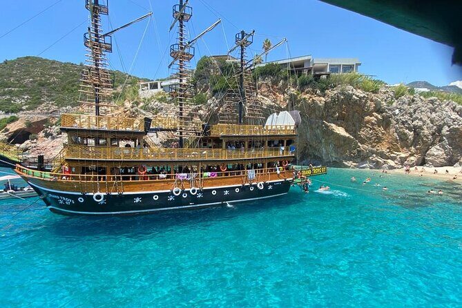 Alanya Grand Pirate Boat Tour with Lunch, Soft Drinks & Transfer - The Sum Up