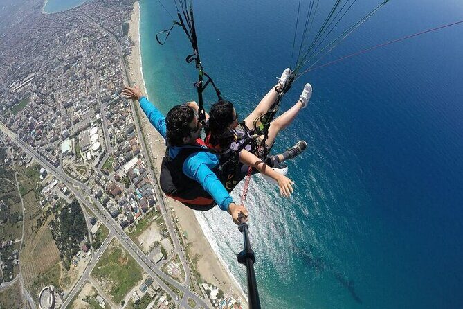 Alanya Paragliding and Cleopatra Beach from Antalya - A Thrilling Flight Over Alanya’s Coastline