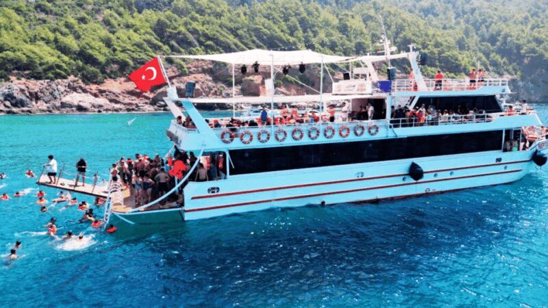 Alanya White Pearl Catamaran Cruise Scenic Views & Swim - Key Points