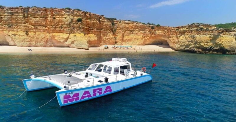 Albufeira: Catamaran Cruise with BBQ & Open Bar on the Beach - Key Points