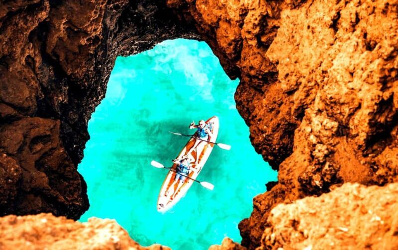 Albufeira: Hidden Beaches & Cliffs Guided Kayak Cave Tour - The Experience: What to Expect