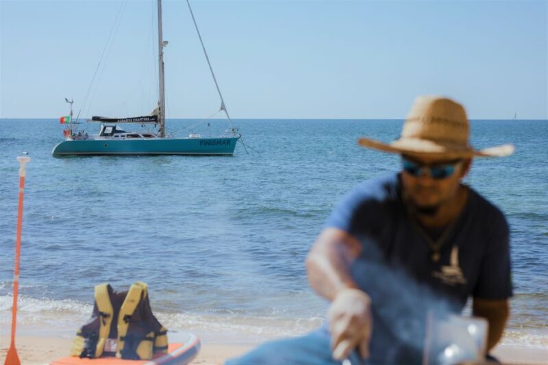 Albufeira: Sailing Boat Cruise BBQ & Open Bar on the Beach - Drinks, Toasts, and the Open Bar
