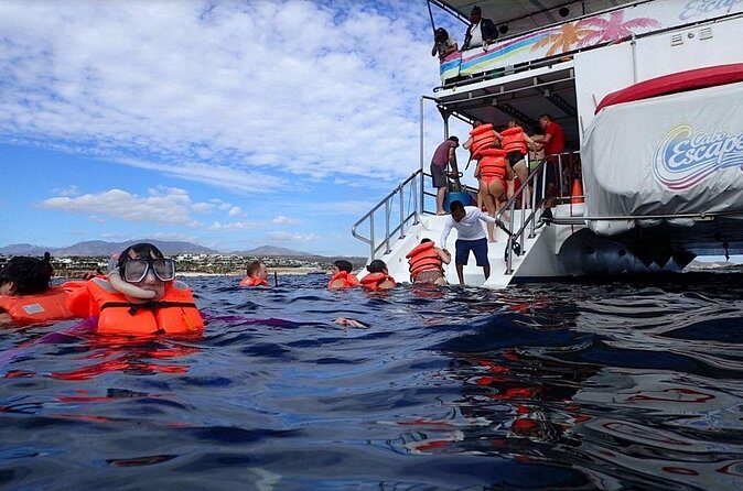 All-Inclusive Cabo Boat Tour: Music, Snorkeling, Open Bar & Lunch - The Sum Up