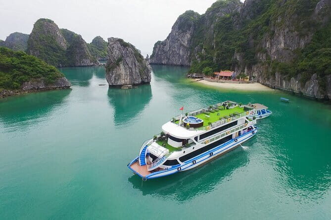 Alova Cruise - PREMIUM CRUISE IN HALONG BAY - Buffet Lunch Meal - Return Journey and Afternoon Tea
