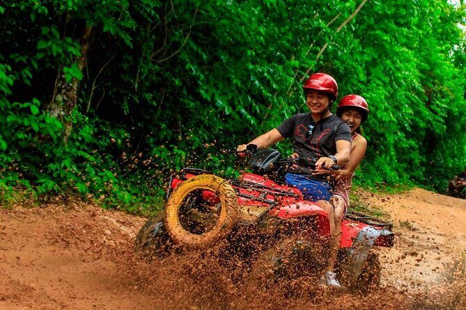 Amazing ATV Tour, Ziplines and Cenote Swim with Lunch and round trip included - An Authentic Adventure in the Riviera Maya: ATV, Ziplines & Cenote Tour