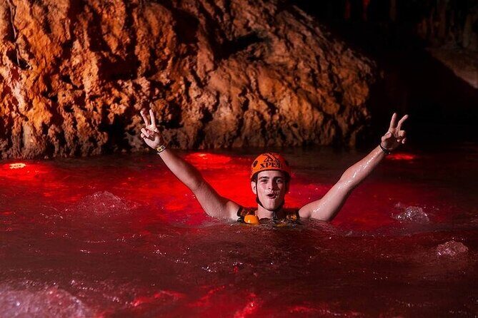 Amazing Xplor Fuego with transportation from Cancun & Playa Del Carmen - Cavern Walks & Hammock Rides