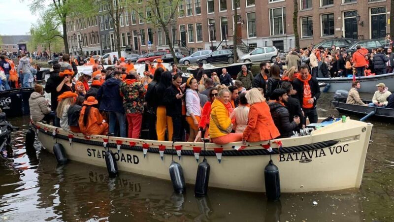 Amsterdam: 3 Hour Kings Day Boat Party with Unlimited Drinks - The Experience: Setting the Scene for a Kings Day Celebration