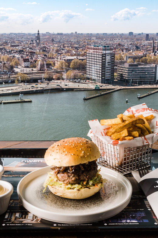 Amsterdam: A'DAM Lookout Entry Ticket with Burger - A Comprehensive Look at the ADAM Lookout Experience