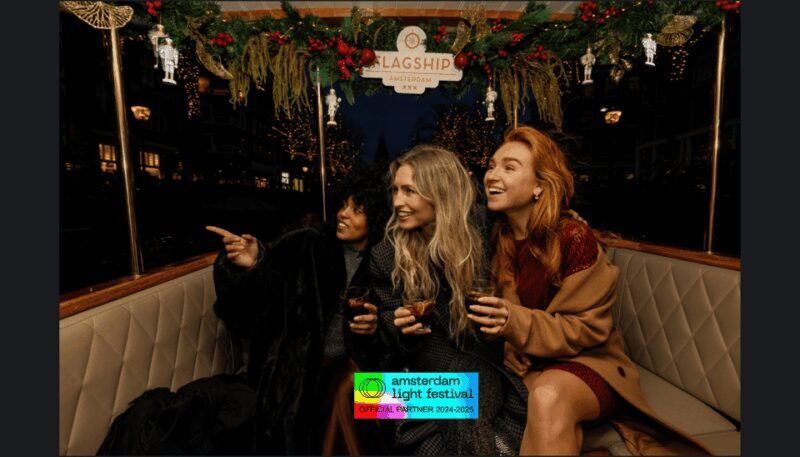 Amsterdam: Light Festival Heated Cruise w/ Hot Drinks & Bite - Key Points