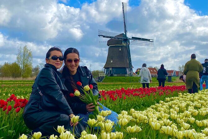 Amsterdam: Tulip Fields Day Tour with Lunch and a Windmill Visit - Transportation and Group Size