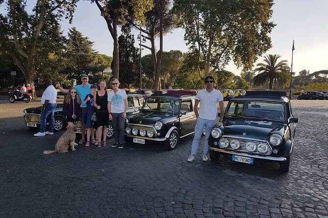 Ancient Tour of Rome by Mini Cooper Classic Cabrio with Aperitif - FAQ