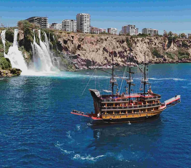 Antalya: Duden Waterfall Pirate Boat Trip - Key Points