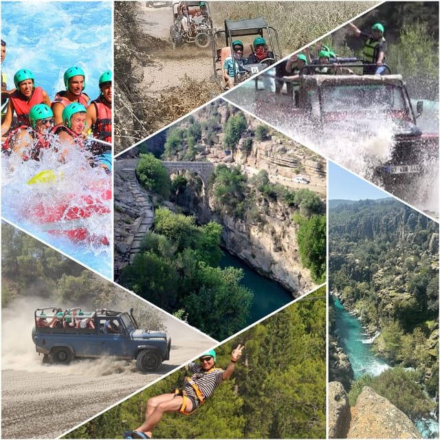 Antalya: Rafting Jeep Buggy&Quad Safari zipline canyon visit - FAQs