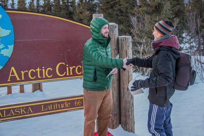 Arctic Circle Aurora Drive Adventure - Yukon River Bridge and Camp