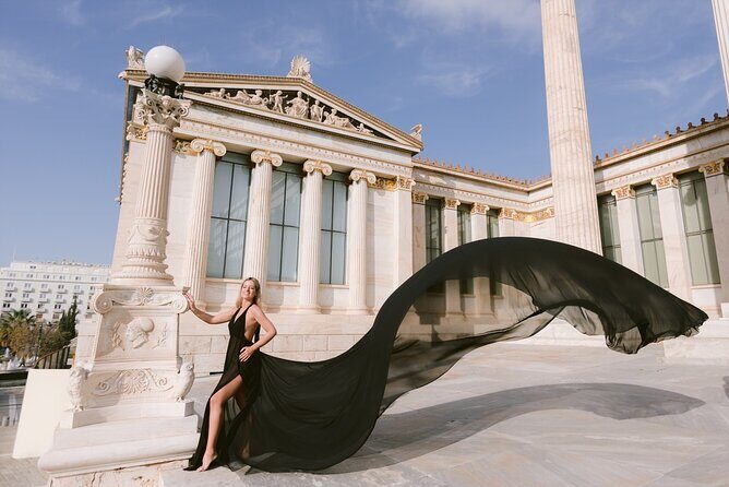 Athens Flying Dress Photo Shoot with a Professional Photographer - Key Points