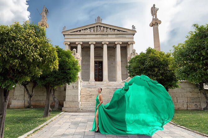 Athens: Flying Dress Photoshoot "Express Package" - The Delivery and Post-Processing