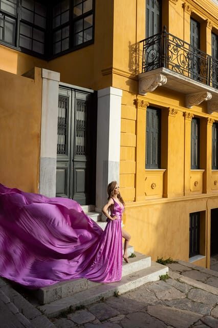 Athens Flying Dress Photoshoot - Key Points