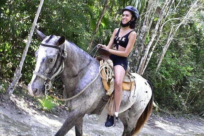 ATV & Horseback Ride with Ziplines Cenote from Playa del Carmen - Key Points