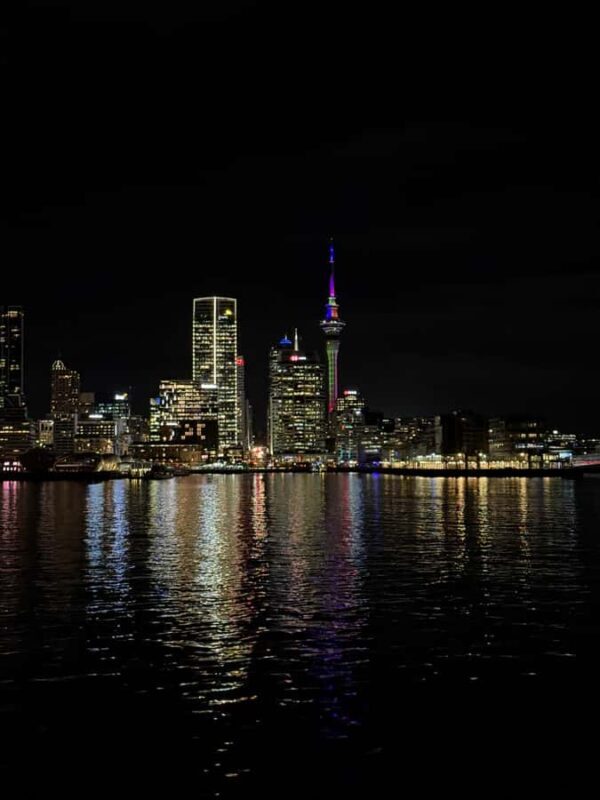 Auckland: Nightlights Harbour Cruise with Canapés and Drink - Experiencing Auckland from the Water: A Closer Look