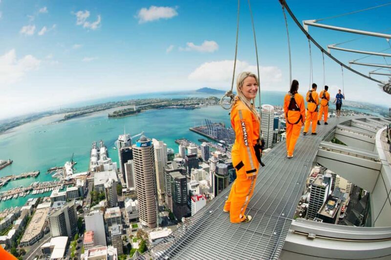 Auckland: Sky Tower SkyWalk - 192m High Edge Walk - Key Points