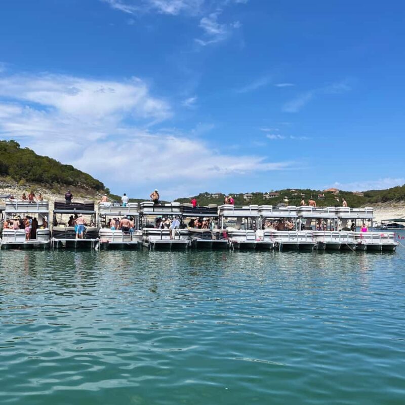 Austin: Lake Travis Boat Rental Grill and Slide - The Social and Celebratory Vibe