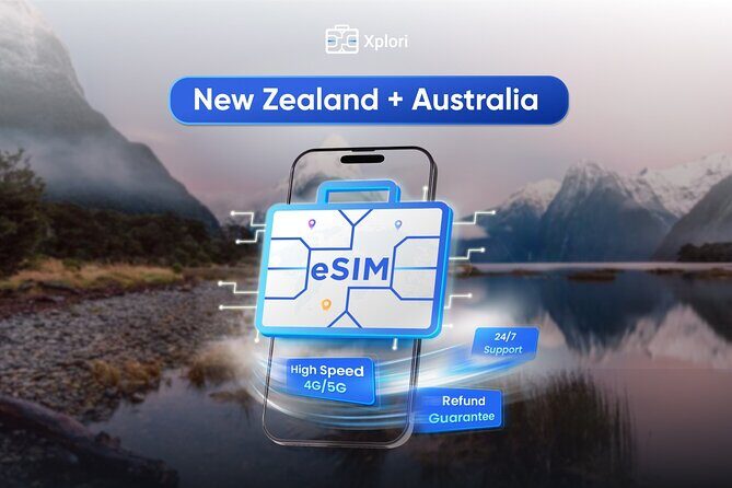 Australia and New Zealand eSIM (3 to 30 days. Up to 45GB) - Key Points