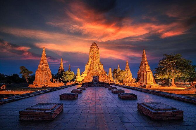 Ayutthaya Glittering Sunset, Boat Ride, Noted Sight, Local Market - The Sum Up
