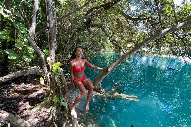 Bacalar Lagoon & Cenote Nature Experience from Playa del Carmen - Visiting Cenote Azul: A Refreshing Swim