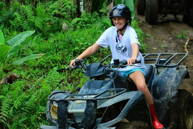 Bali Quad bike ATV passing through Waterfall, Cave & Rice fields - An In-Depth Look at the Bali ATV Tour