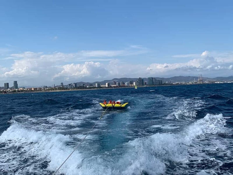 Barcelona: Inflatable Water Tube Ride at Port Olímpic - The Sum Up