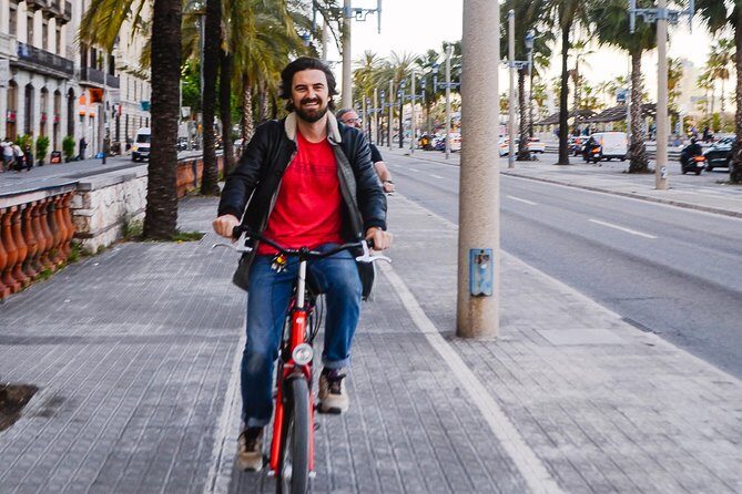 Barcelona Night Bike Tour with Local Tapas and Cava Stop - Starting Point and Overall Flow