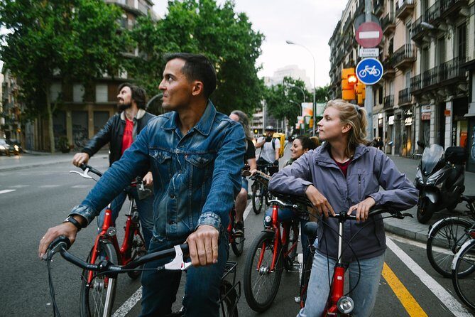 Barcelona Night Bike Tour with Local Tapas and Cava Stop - The Food and Drink Experience