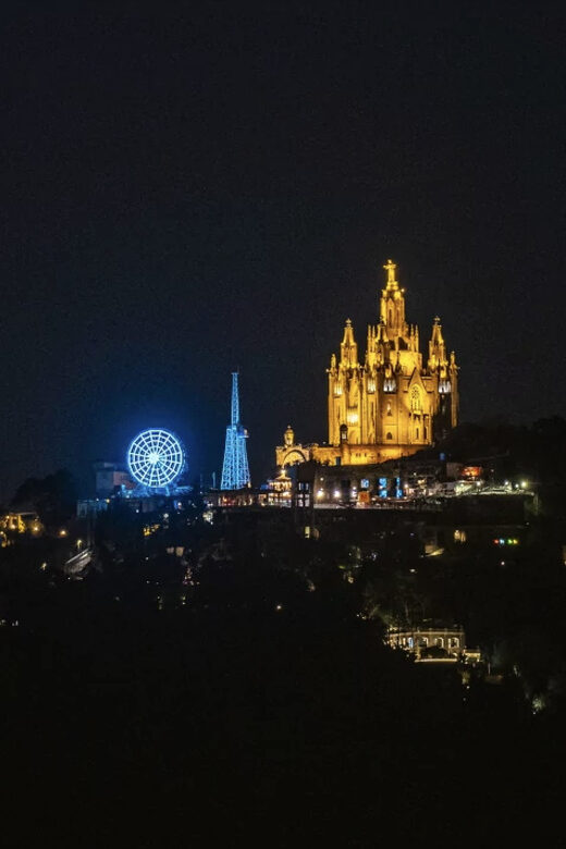 Barcelona: Night route to Tibidabo - Key Points